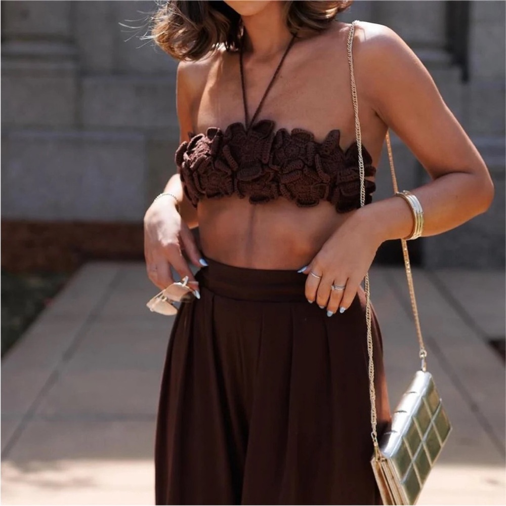 FLORAL BANDEAU TOP - Picture 9 of 12